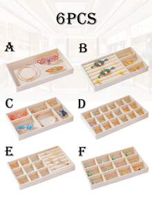 Hộp đựng trang sức nhung 9 chiếc, Khay trưng bày trang sức, Khay đựng đồ trang sức, Khay lưu trữ thanh lịch, Khay đựng đồ trang sức dạng lưới, Giá để đồ trang sức di động, Khay đựng đồ trang sức, Hộp đựng đồ trang sức, Ngăn kéo đựng đồ trang sức, Thích hợp đựng hoa tai, vòng cổ, vòng tay, nhẫn, Nhiều kích cỡ, Ngăn đựng đồ trang sức, Đồ trang trí Halloween, Đồ trang trí nhà cửa, Đồ trang trí Giáng sinh - Màu be - Xem 21