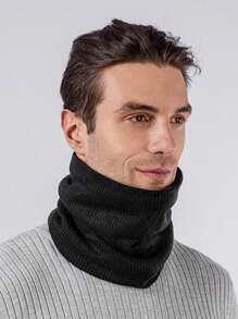 1pc Men's Autumn And Winter Cold-Resistant And Warm Neck Warmer, With Thermal Lined To Help Protect Against Harsh Outdoor Cold, A Warm Gift For Thanksgiving, Christmas, And New Year's