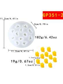 New 2pcs Popcorn Shape Silicone Candle Mold, DIY Homemade Candles Craft For Family