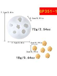 New 2pcs Popcorn Shape Silicone Candle Mold, DIY Homemade Candles Craft For Family