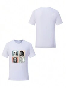 Camiseta personalizada con foto, reunión familiar personalizada en grupo, 4 cuadrículas de fotos de bebé/amigo/pareja/mascota, ropa de otoño, tops de mujer, otoño S, regalo de vacaciones, regalo del Día de San Valentín, regalo de Halloween, regalo de Acción de Gracias, regalo de Navidad, regalo de aniversario, regalo de boda, regalo para el mejor amigo