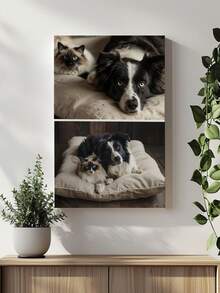 1 tấm vải canvas căng ảnh thú cưng tùy chỉnh, trang trí ảnh ghép 2, sản phẩm tùy chỉnh, trang trí nhà cao cấp, quà tặng kỷ niệm sinh nhật thú cưng, cho phòng ngủ & phòng khách, quà tặng Valentine lãng mạn hoàn hảo, kỷ niệm ngày cưới, lý tưởng cho bạn trai, bạn gái, cha mẹ & bạn bè, quà tặng Giáng sinh tuyệt vời, Lễ tạ ơn & Ngày của mẹ - nhiều màu - Xem 8