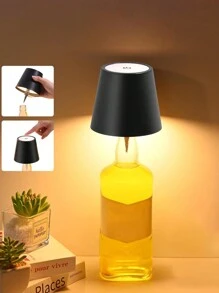 1pc Rechargeable Bottle Stopper Lamp, 3-Color Temperature & Dimmable, Touch Control, Suitable For Home, Restaurant, Bar, Tabletop Decor - Friend - View 2