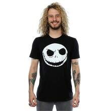 Nightmare Before Christmas Mens  Cotton T-Shirt (Black) - Black - View 2