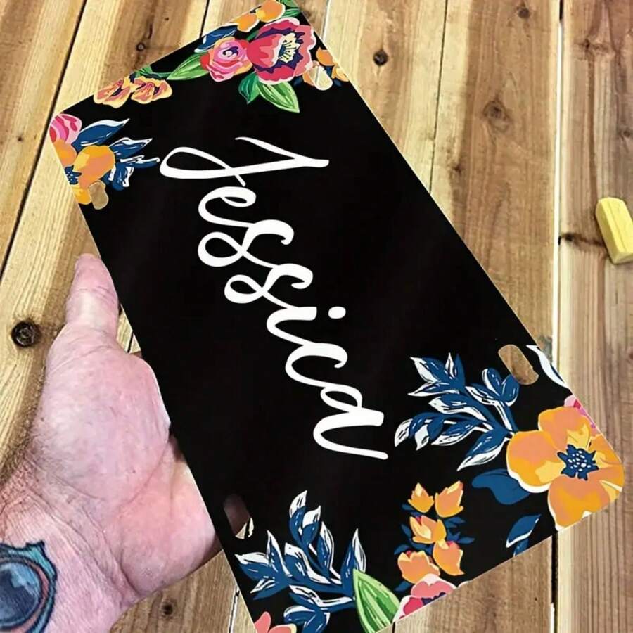 1 Pc Customized Metal Plaque Personalized Text Decoration Plate