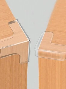 Gói 10/4, Miếng bảo vệ góc đồ nội thất hình chữ T trong suốt, Miếng bảo vệ góc chống va chạm bằng silicon dày cho cạnh bàn, Miếng bảo vệ góc bàn, Thiết bị chống va chạm - Nhiều màu - Xem 3