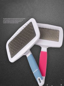 1pc Pet Grooming Brush Kit, Cat Slicker Brush, Deshedding Tool For Dogs - Multicolor - View 6