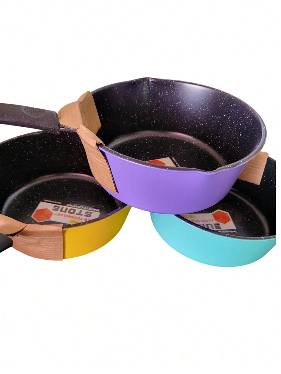 Cacerola de acero con mango de color - Multicolor - Ver 1