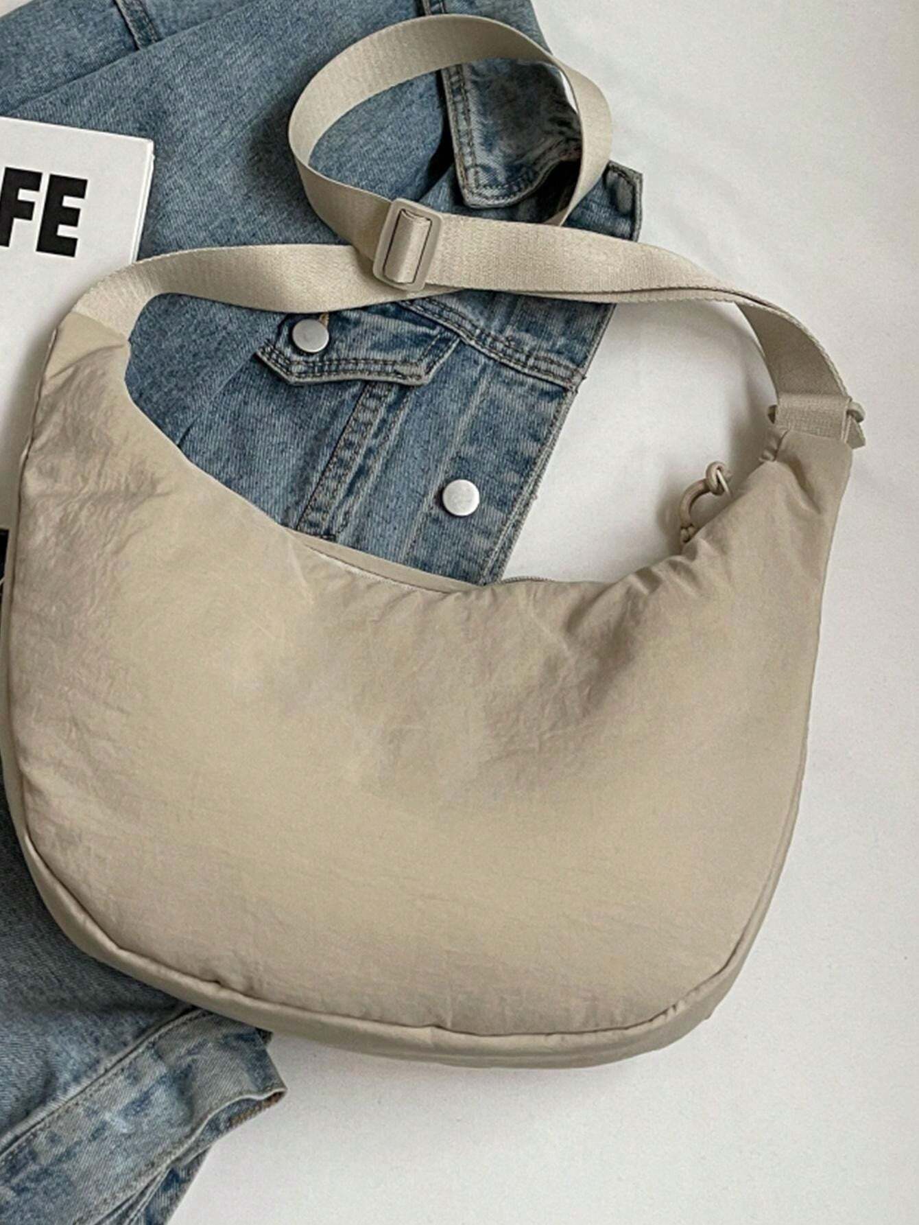 Minimalist Men's Sling Crossbody Bag, Casual One Shoulder Nylon