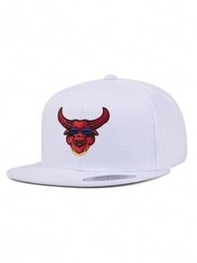 1 件，男士 CHICAGO 刺绣棒球帽，公牛，棒球比赛款，篮球款，秋季款，运动风格，美国精神，90 年代服装，鲜艳颜色，男女皆宜，运动嘻哈帽，可调节户外防晒休闲帽，适合春秋旅行、派对和海滩 - 純色 - 查看 12