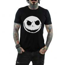 Nightmare Before Christmas Mens  Cotton T-Shirt (Black) - Black - View 5