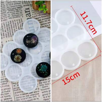 Molde de silicona para joyería de resina, colgantes. Tamaño pequeño