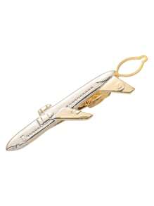 1 kẹp cà vạt thời trang cá nhân hóa cho nam, thiết kế thuyền buồm và máy bay hai màu sáng tạo, hộp quà tặng ghim cà vạt mới lạ phù hợp cho trang phục trang trọng - kẹp cà vạt - Xem 14