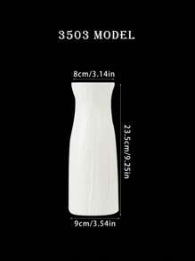 1pc Nordic Style White Vase, Plastic Vase With Creative Asymmetrical Shape, Suitable For Home Decor, Weddings, Parties, Holidays, Modern Desktop Decoration, Floral, Dried Flowers, Landscape Plants Rama Decoration Rama Gifts Birthday Graduation
