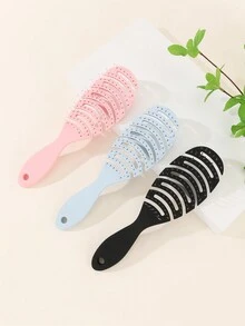 Vented Detangling Hair Brush, Anti-Static Hairbrush For All Hair Types - Long Thick Curly - Wet & Dry Use, Reduces Split Ends & Anti-Breakage - Multicolor - View 4