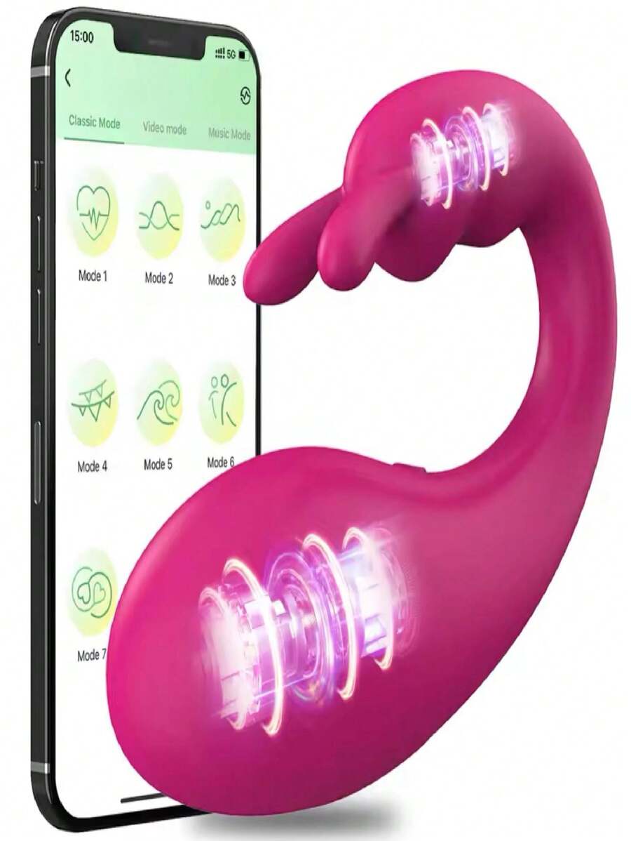 APP VIBRATOR With Bluetooth Control App 2 Motors Clitoral Stimulator And G-Spot