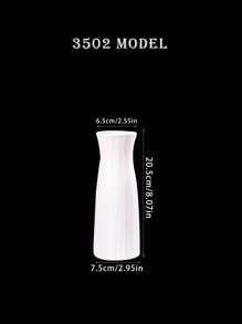 1pc Nordic Style White Vase, Plastic Vase With Creative Asymmetrical Shape, Suitable For Home Decor, Weddings, Parties, Holidays, Modern Desktop Decoration, Floral, Dried Flowers, Landscape Plants Rama Decoration Rama Gifts Birthday Graduation