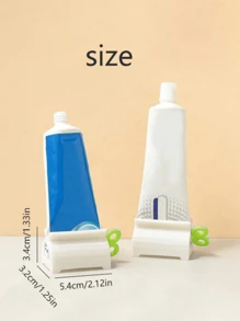 2/3/5pcs Household Toothpaste Squeezer, Bathroom Accessories, Bathroom Storage, Save Toothpaste, Toothpaste, Toothpaste, Ointment, Hand Cream, No Waste Home Bathroom Decor Fall Decor Back To School - Multicolor - View 3
