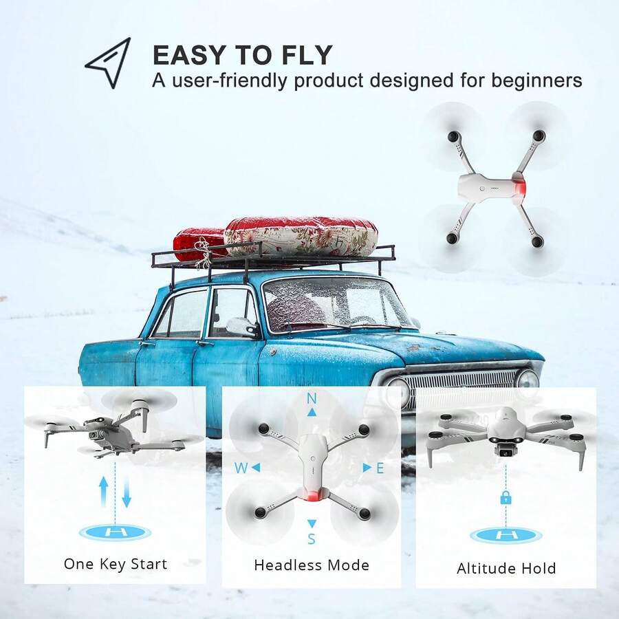 MF10 Pro HD Dual Camera Drone Foldable, Brushless Drone With WiFi