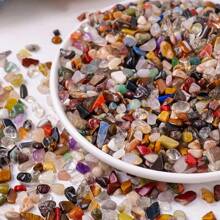 1 块天然水晶彩虹碎石，用于鱼缸、花盆、花园和庭院的装饰砾石 - 隨機款 - 查看 1