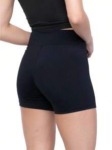 Kit 2 Women's Basic Mid-Thigh Shorts FITNESS Physical Activity FAST SHIPPING - Nhiều màu - Xem 5