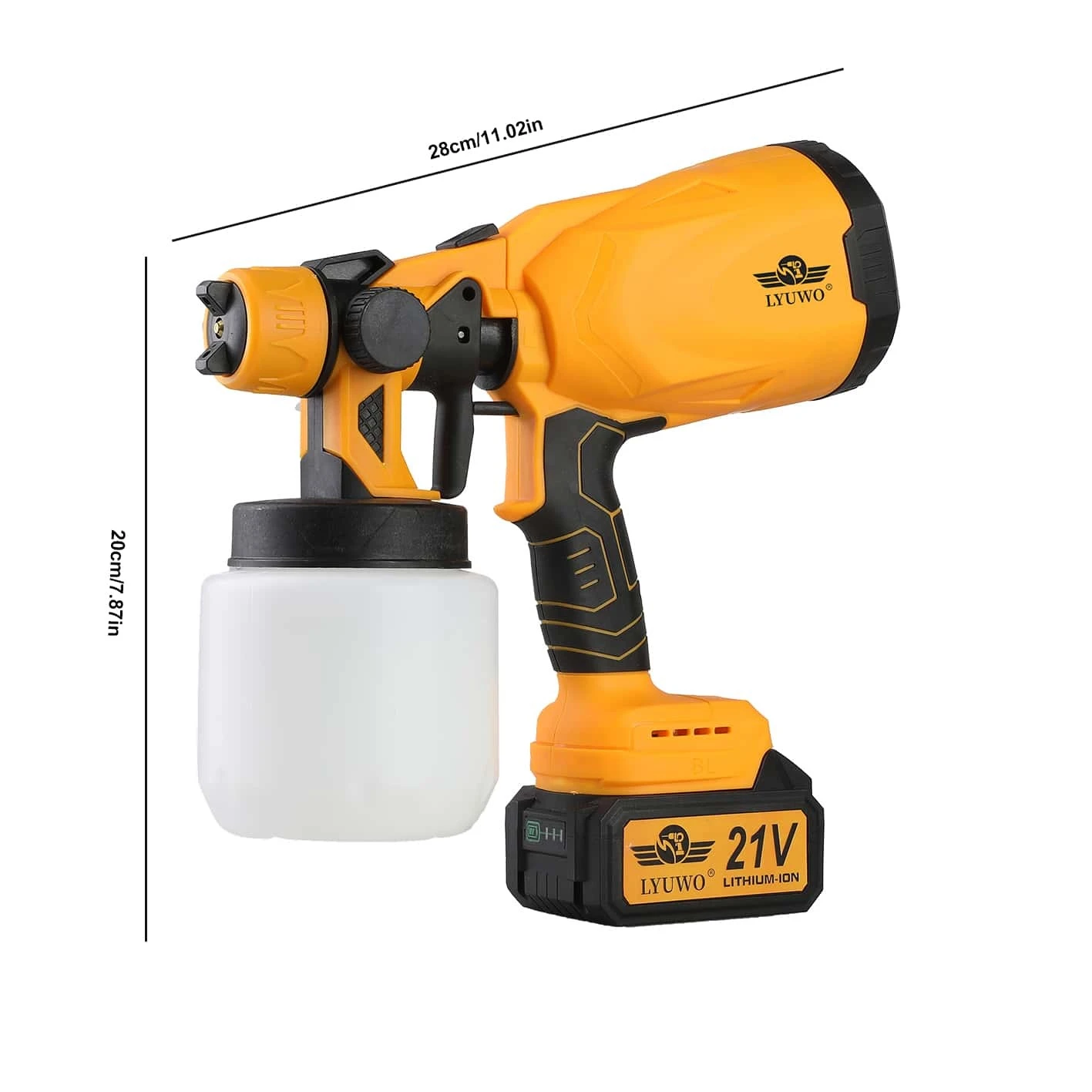 LYUWO Portable Paint Sprayer, Paint Spray Gun, Spray Paint, Electric