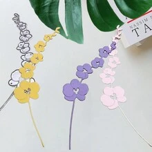 1pc Hoa Dải Kim Loại Cắt Khuôn Stencils Scrapbook Cắt Khuôn Cho Giấy Thẻ Làm Scrapbooking DIY Thẻ Album Ảnh Thủ Công Trang Trí - Bạc - Xem 12