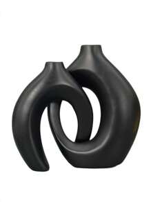 2 Stück/Set minimalistischer Kunsthandwerk Vase, Heimdekoration Accessoires geeignet für Wohnzimmer, Arbeitszimmer, Schlafzimmer, Feiertags-Party, Esszimmertisch, Blumenvase Heimdekoration Neujahrsgeschenk - Verschiedenfarbig - Übersicht 10