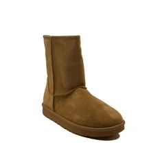 JZ Hermanos Botas de inverno hasta tobillo para mujer - Camel - Ver 1