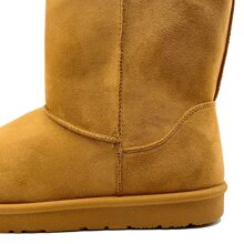 JZ Hermanos Botas de inverno hasta tobillo para mujer - Camel - Ver 4