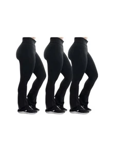 Kit 3 Flare Ballerina Pants - Women's Leggings - 黑色 - 查看 1