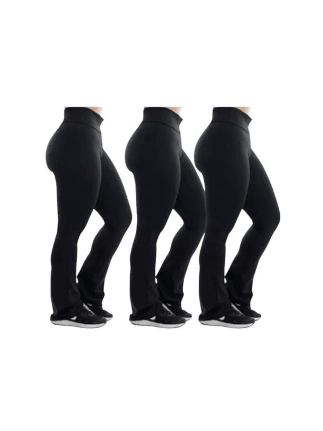 Kit 3 Flare Ballerina Pants - Women's Leggings - 黑色 - 查看 1