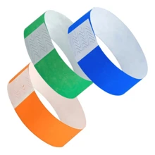 150 Plain Identification Bracelet Parties Events Nightclubs - 橘色 - 查看 2