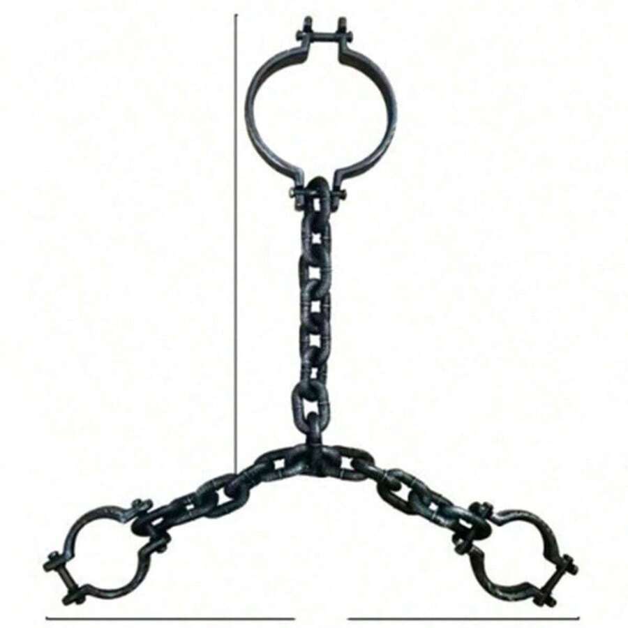 1pc Halloween Costume Accessories, Plastic Fake Shackles Prisoner Iron ...