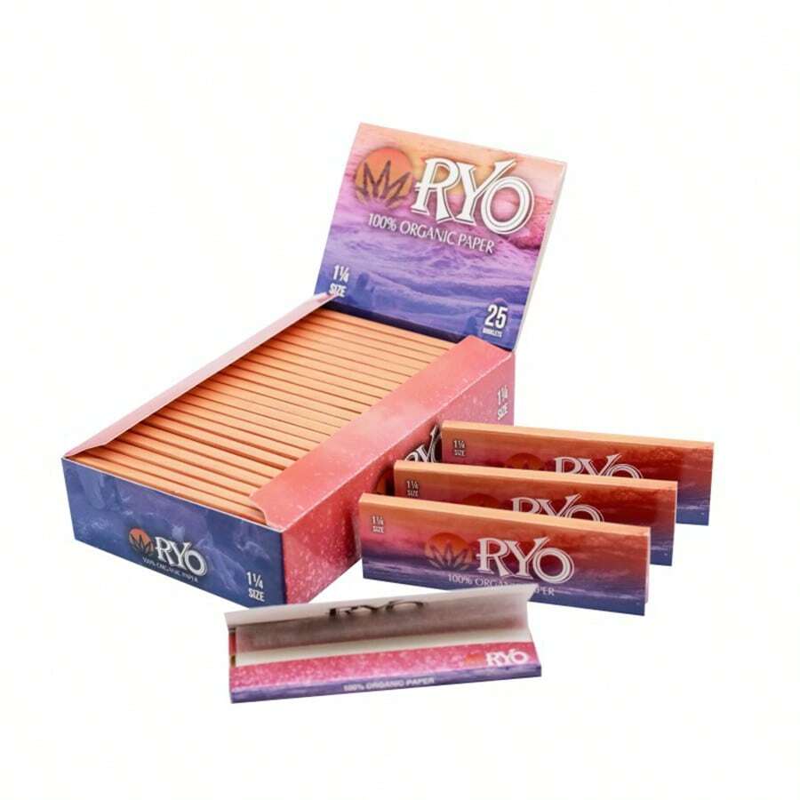 25 Packs Rolling Papers 77*44mm 1000 Leaves Totally RYO