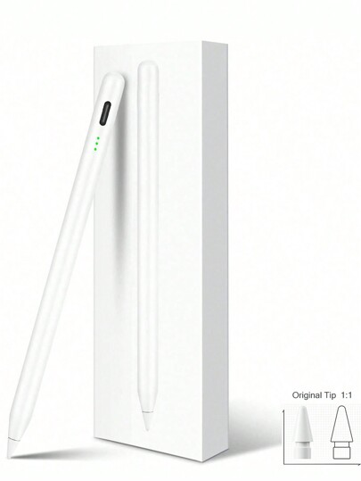 Stylus Pen Fast Charging Compatible With Ipad Pencil With Palm Rejection, Tilt Sensitivity, Work For 2018-2025 IPad Air 3/4/5/6/7, IPad Mini 5/6/7, IPad 6/7/8/9/10/11, IPad Pro 11", IPad Pro 12.9"