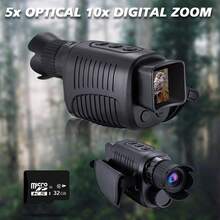 1080P 高清数码夜视单筒望远镜，配备 128GB 全黑观察和 7 速 - 非常适合户外狩猎、露营和监视！