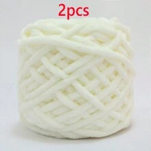 1/2/3/5 卷,约 90-100g/根冰条编织单股粗纱,适用于 DIY 围巾、包、拖鞋、玩偶、毛毯、靠垫、毛绒玩具(颜色随机) - 彩色 - 查看 25