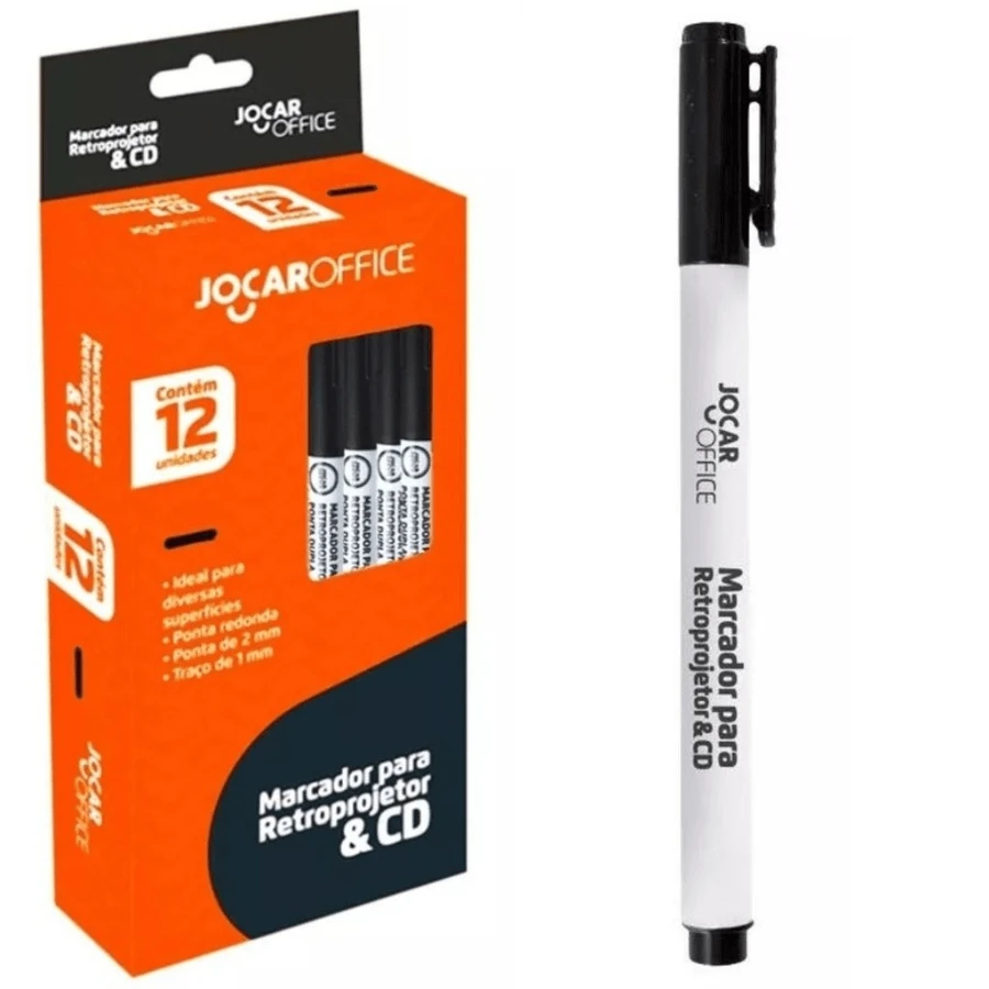 Permanent Marker Pen Overhead Projector CD DVD Black 2 Units Jocar