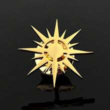 1 chiếc trâm cài áo kim loại hình mặt trời cổ điển, ghim cài áo bằng thép không gỉ cho áo khoác công sở, quà tặng trang sức thời trang - trâm - Xem 2