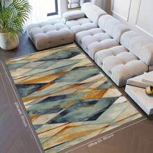 1 件欧式客厅地毯、卧室床边地毯、水晶天鹅绒沙发茶几地毯、家居地毯、走廊入口地毯、阳台地毯 - 彩色 - 查看 15