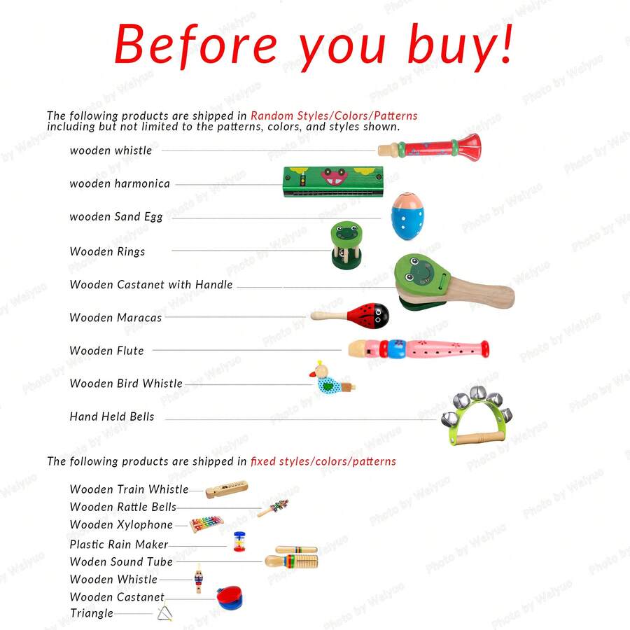 Kids Orff Instrument Collection Kindergarten Musical Toys Fine Motor