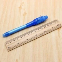 1 件/1 套夜光笔紫色 2 合 1 UV 黑光组合绘图笔带紫外线灯间谍笔魔术记号笔适用于儿童派对礼品创意礼物复活节万圣节圣诞节礼物 - 彩色 - 查看 8