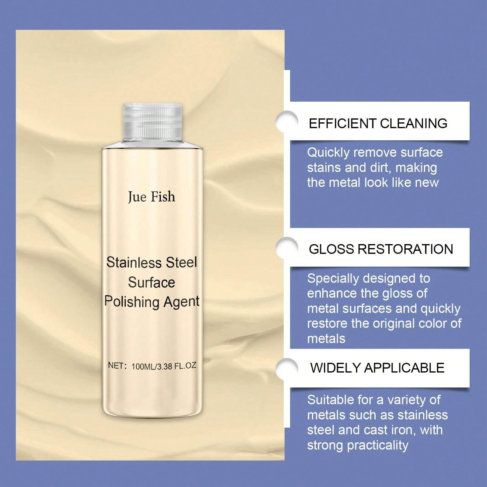 Stainless Steel Polish Cleaning Decontamination Stain Removal Polishing