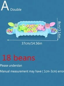 Parent-Child Interactive Tabletop Greedy Frog Bean Grab Game Toy - Multicolor - View 12