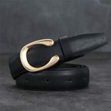 1 quần jeans thắt lưng đen trang trí thời trang nữ, quần thường ngày, váy, phong cách đường phố đa năng - màu đen - Xem 4