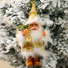 1 件，华丽的圣诞老人雕像：用于家庭、派对、三个庄严的站立圣诞老人装饰、大气的礼物摆件 - 彩色 - 查看 12
