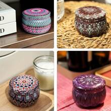 10 Peças de Latas de Vela Impressas com Floral Premium - Recipientes Redondos DIY com Tampas Seguras para Velas Criativas, Artes e Artesanato e Armazenamento Versátil - Uma Adição Estética Perfeita para Suas Necessidades Domésticas e de Presentes