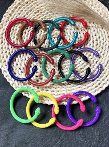 1pc European & American Fashionable Lacquered Twisted Rope Open Bangle Bracelet, Versatile Accessory For All Seasons & Holidays