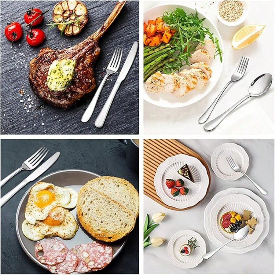 3pcs Premium Steak Knife And Fork Set, HighEnd Stainless Steel